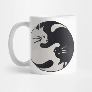 Ying Yang Cat Mug